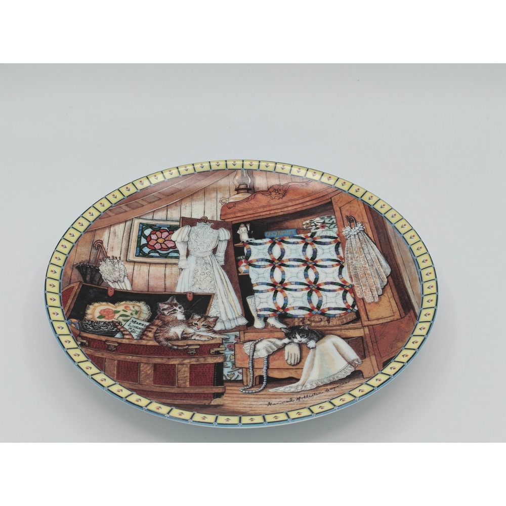 Edwin M Knowles Attic Afternoon Collector Plate Hannah Hollister Ingmire 1991